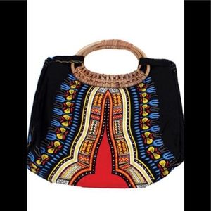 Traditional Wicker Handle Bag